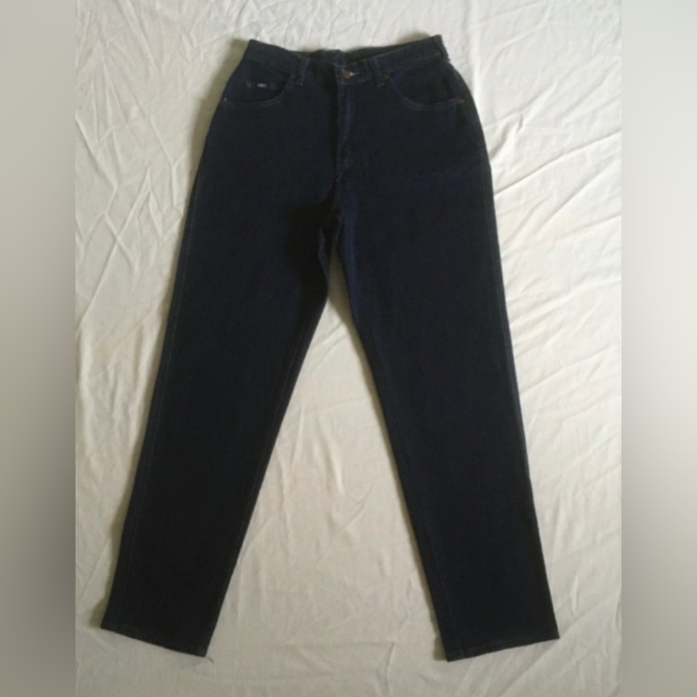 Women’s Straight leg Black High-Rise Jeans with Back Pocket